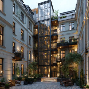 Dobudowa windy w kamienicy Warszawa